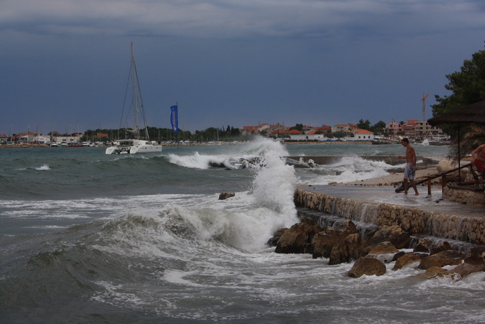Tramontana u Zadru 26. kolovoza 2012.