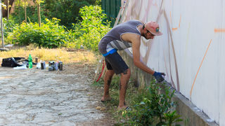 Pripreme za KvartArt festival: grafiteri u akciji