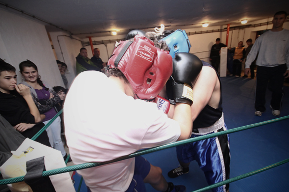 Javni sparing u boksačkom klubu Zlatna rukavica (foto:Saša Čuka)