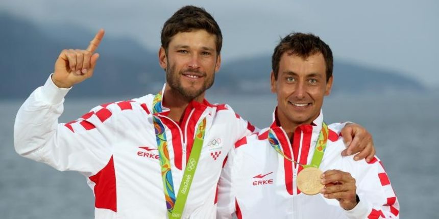 Rioe de Janeiro. Olimpijski prvaci u klasi 470, Šime Fantela i Igor Marenić. Photo. Igor Kralj/PIXSELL Rioe de Janeiro. Olimpijski prvaci u klasi 470, Šime Fantela i Igor Marenić. Photo. Igor Kralj/PIXSELL