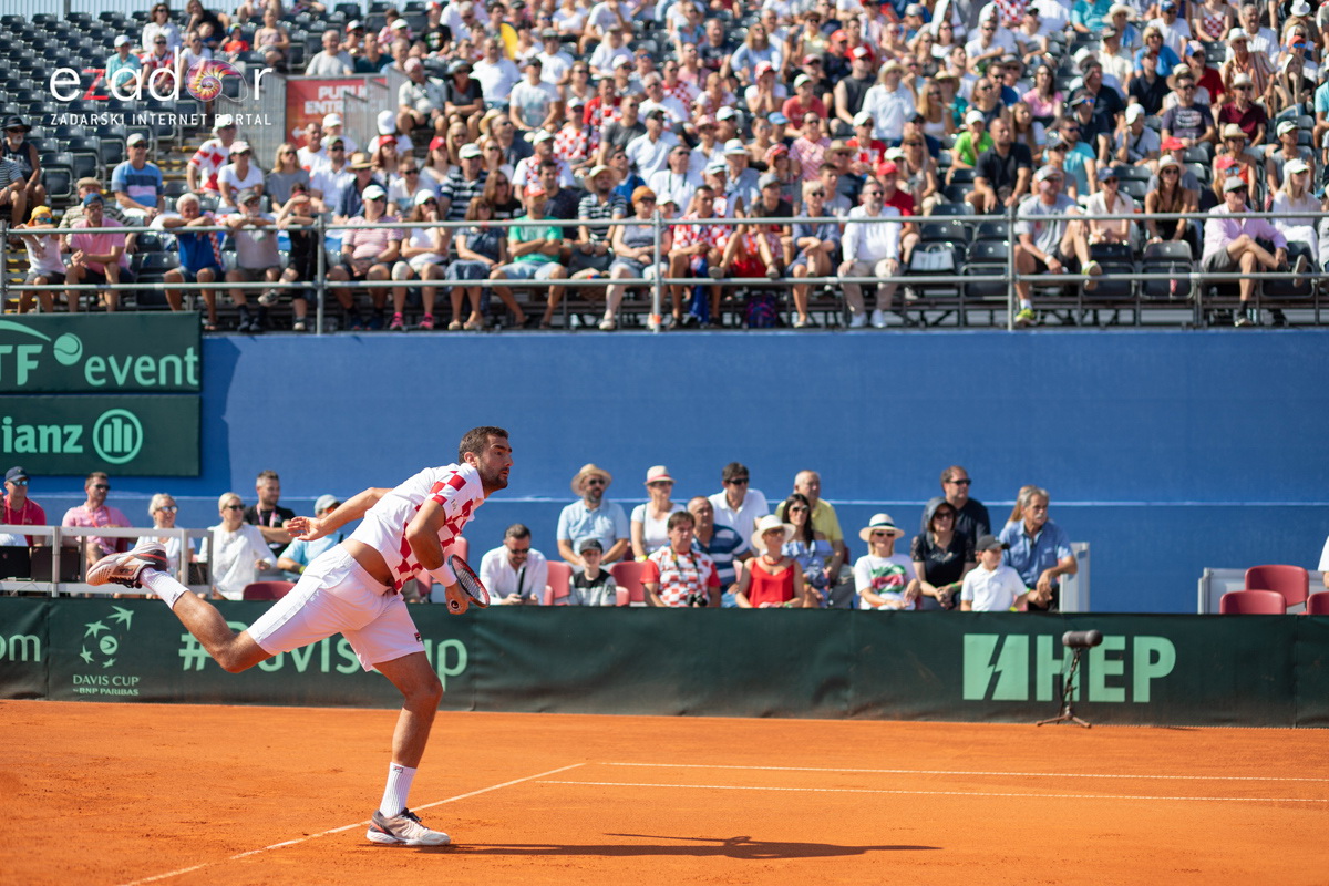 Davis Cup: Vruća navijačka atmosfera u meču Ćilića i Querreya