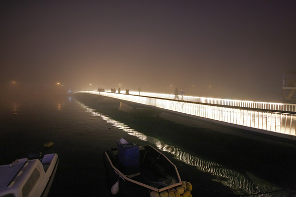 Zadarska večer u magli 8. veljače (foto:Saša Čuka)