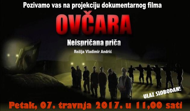 Projekcija dokumentarnog filma “Ovčara” u Benkovcu
