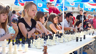 Subota na Narodnom trgu: šahovska simultanka i mjerenje šećera u krvi, foto: Leo Banić