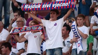 Stadion Poljud, Split – Uzvratna utakmica doigravanja za Europsku ligu, HNK Hajduk – FC Slovan Liberec 0-1. Photo: PIXSELL