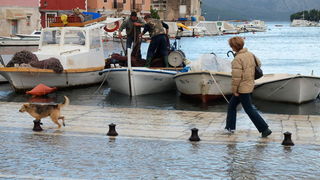 Plima u Starom Gradu na Hvaru 9. studenog 2010, Foto: Petar Botteri