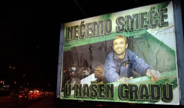 Neukusni plakati na Mirka Hrgovića (Foto: Feđa Klarić/Cropix)