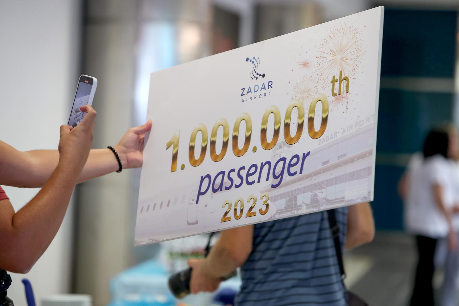 Milijunti putnik sletio u Zračnu luku Zadar