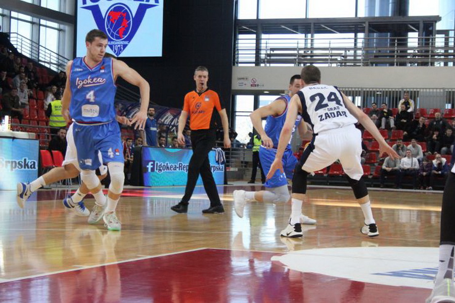 ABA liga, 21. kolo: KK Igokea – KK Zadar 78-77