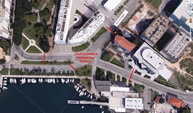 Obala kneza Branimira, raskrižje