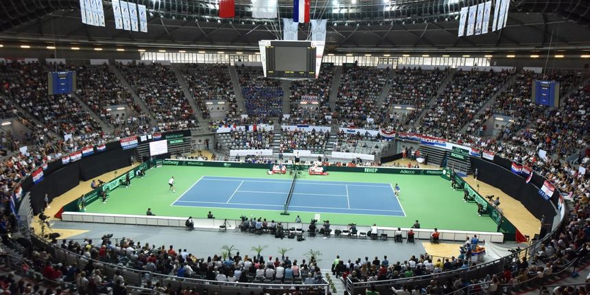 Dvorana Krešimir Ćosić: Davis Cup Hrvatska – Francuska Dvorana Krešimir Ćosić: Davis Cup Hrvatska – Francuska