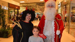 Sveti Nikola u Supernova centru 6. prosinca 2016.  Foto: Iva Perinčić