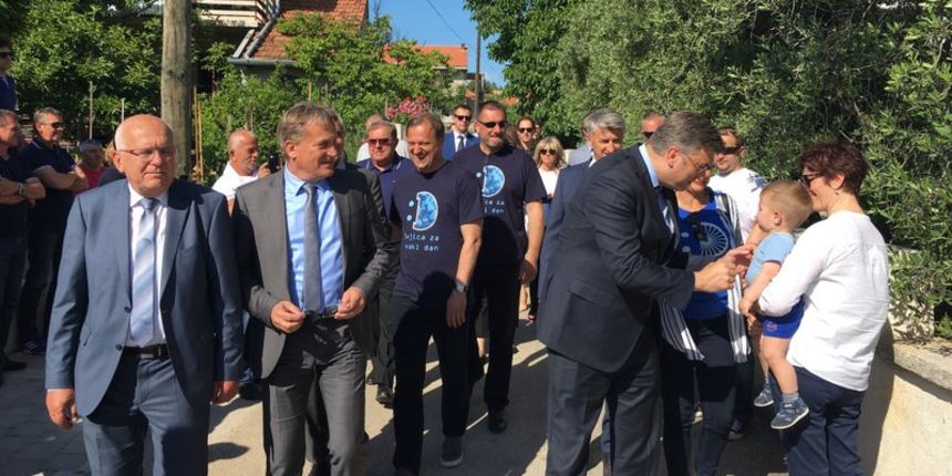 Andrej Plenković na Plovaniji Andrej Plenković na Plovaniji