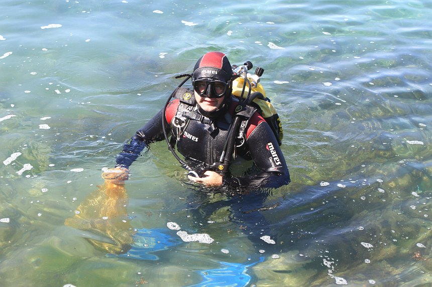 Velika akcija čišćenja podmorja u Bibinjama, foto: L.Banić