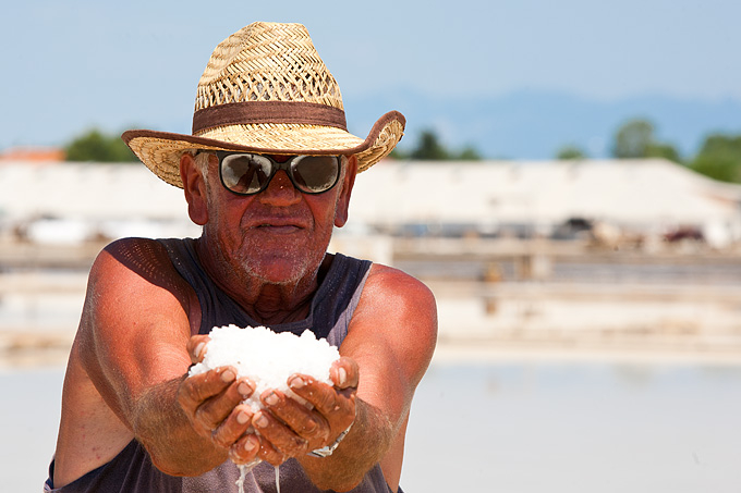 Solana Nin, berba soli, foto: Leo Banić