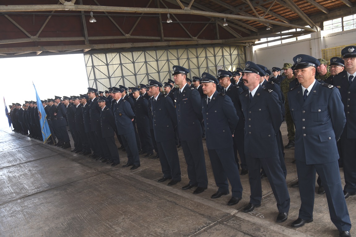 Primopredaja dužnosti zapovjednika 93. zrakoplovne baze HRZ i PZO