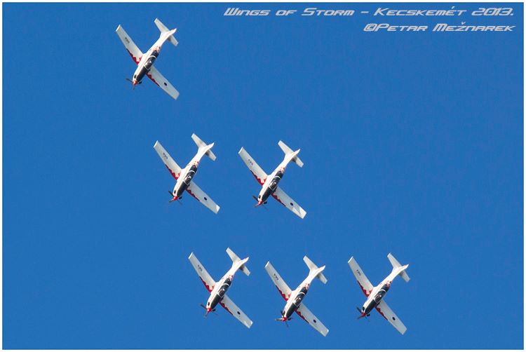Međunarodni aeromiting u mađarskom Kecskemetu, 3. kolovoza, Krila Oluje, foto: Petar Mežnarek Međunarodni aeromiting u mađarskom Kecskemetu, 3. kolovoza, Krila Oluje, foto: Petar Mežnarek