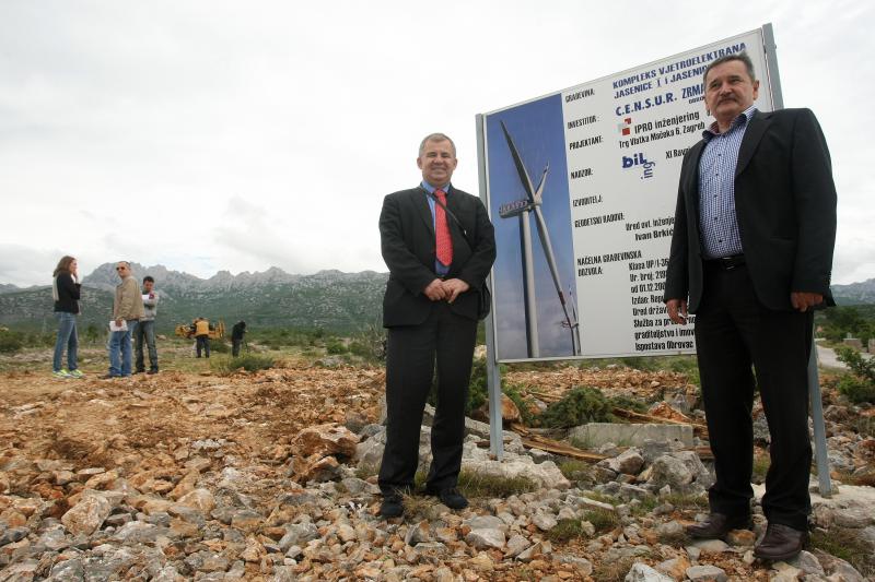 U opcini Jasenice zapoceli su pripremni radovi za podizanje vjetroelektrane. Projekt je predstavio nacelnik Martin Baricevic. Photo: Dino Stanin/PIXSELL U opcini Jasenice zapoceli su pripremni radovi za podizanje vjetroelektrane. Projekt je predstavio nacelnik Martin Baricevic. Photo: Dino Stanin/PIXSELL