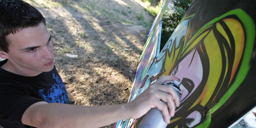 Grafiti, Hip hop & Break battles – Kapetanski park (foto: Marin Gospić)