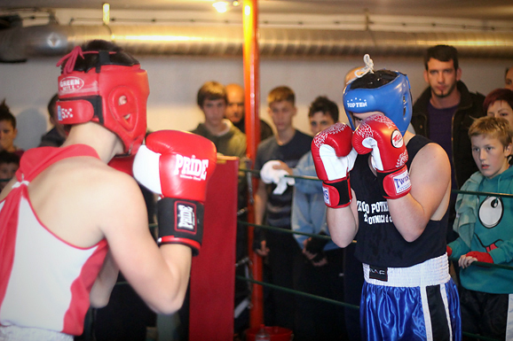 Javni sparing u boksačkom klubu Zlatna rukavica (foto:Saša Čuka)