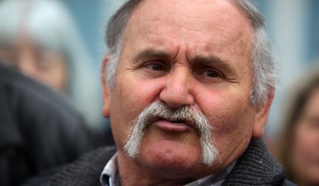 Ispred Trgovackog suda u Zadru odrzan je prosvjedni skup bivsih zaposlenika likvidiranih, odnosno propalih zadarskih tvrtki u stecaju, Petar Smokrovic. Photo: Filip Brala/PIXSELL