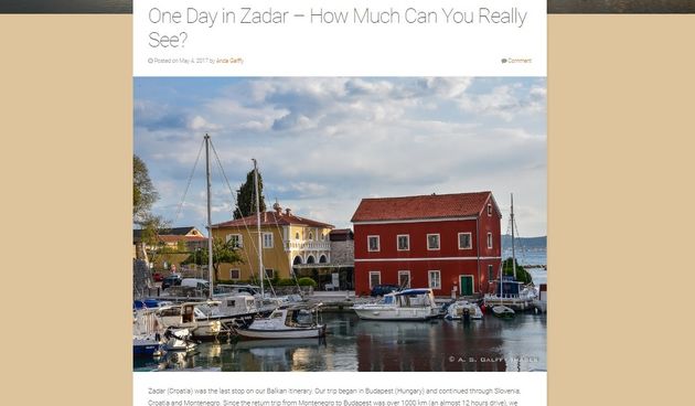 Travel notes and beyond o Zadru