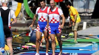 Rio de Janeiro, Brazil – Braća Sinkovic, Martin i Valent, osvajači su olimpijske zlatne medalje u utrci dvojaca na pariće.  Photo: Igor Kralj/PIXSELL