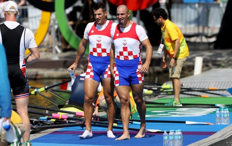 Rio de Janeiro, Brazil – Braća Sinkovic, Martin i Valent, osvajači su olimpijske zlatne medalje u utrci dvojaca na pariće.  Photo: Igor Kralj/PIXSELL