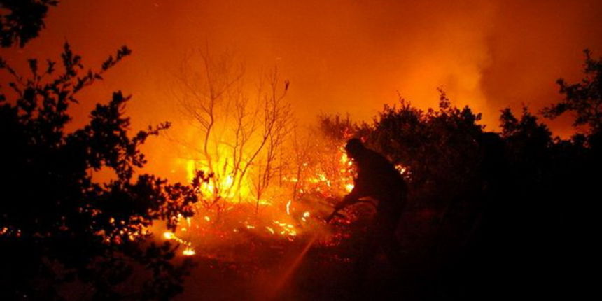 Vatrogasci gase pozar u Policima, Foto: Zdenko Knezevic Vatrogasci gase pozar u Policima, Foto: Zdenko Knezevic