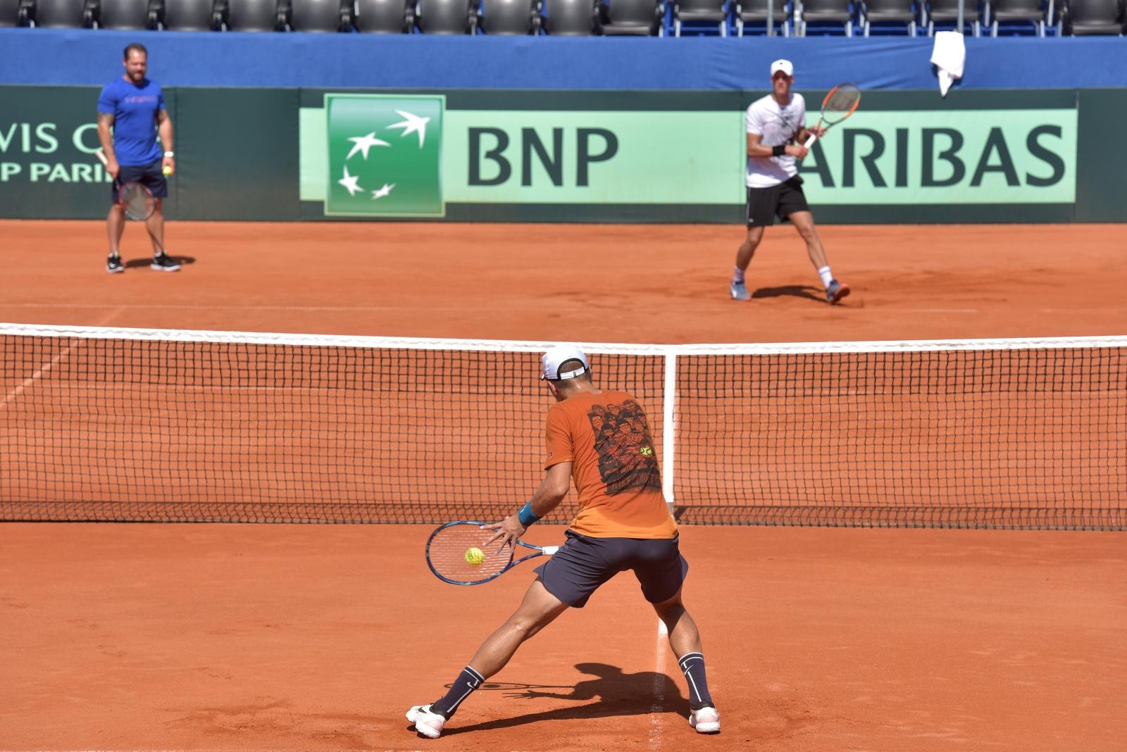 Trening Borne Ćorića uoči Davis Cup meča između Hrvatske i SAD-a Trening Borne Ćorića uoči Davis Cup meča između Hrvatske i SAD-a