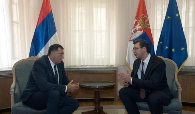 Milorad Dodik i Aleksandar Vucic, Foto: Srdjan Ilic/PIXSELL