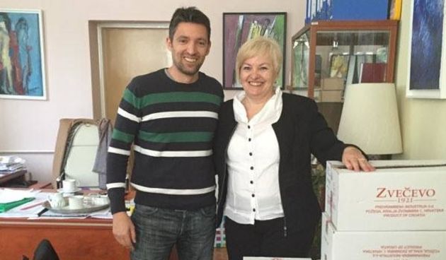 Erol Gaši uručio pokolon pakete eurozastupnice Biljane Borzan