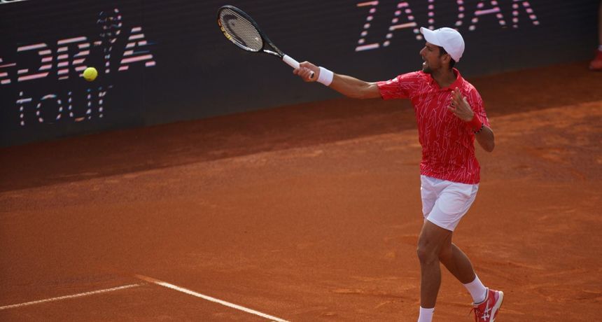 Adria Tour: Novak Đoković vs. Nino Serdarušić Adria Tour: Novak Đoković vs. Nino Serdarušić