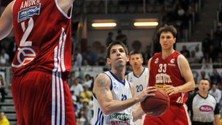 Zadar, 260513.
Dvorana Kresimira Cosica. 
3. polufinalna utakmica prvenstva Hrvatske izmedju KK Zadar i KK Cedevita.
Na fotografiji: Prostran (33).
Foto: Luka Gerlanc / CROPIX