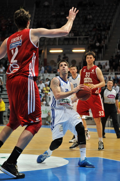 Zadar, 260513.
Dvorana Kresimira Cosica. 
3. polufinalna utakmica prvenstva Hrvatske izmedju KK Zadar i KK Cedevita.
Na fotografiji: Prostran (33).
Foto: Luka Gerlanc / CROPIX