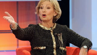 Zagreb, 221209.  Prisavlje 13, studio HRT-a. Suceljavanje predsjednickih kandidata. Na slici: Hloverka Novak Srzic. Foto: Damir Krajac / CROPIX