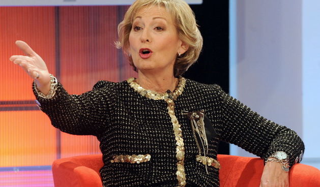 Zagreb, 221209.  Prisavlje 13, studio HRT-a. Suceljavanje predsjednickih kandidata. Na slici: Hloverka Novak Srzic. Foto: Damir Krajac / CROPIX