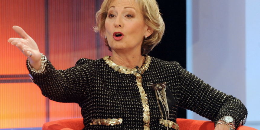 Zagreb, 221209.  Prisavlje 13, studio HRT-a. Suceljavanje predsjednickih kandidata. Na slici: Hloverka Novak Srzic. Foto: Damir Krajac / CROPIX