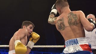 Svjetska boksačka liga, grupa B C1, kategorija 46-49 kg, Nodari Darbaidze (Croatian Knights) – Samuel Carmona (France Fighting Roosters).