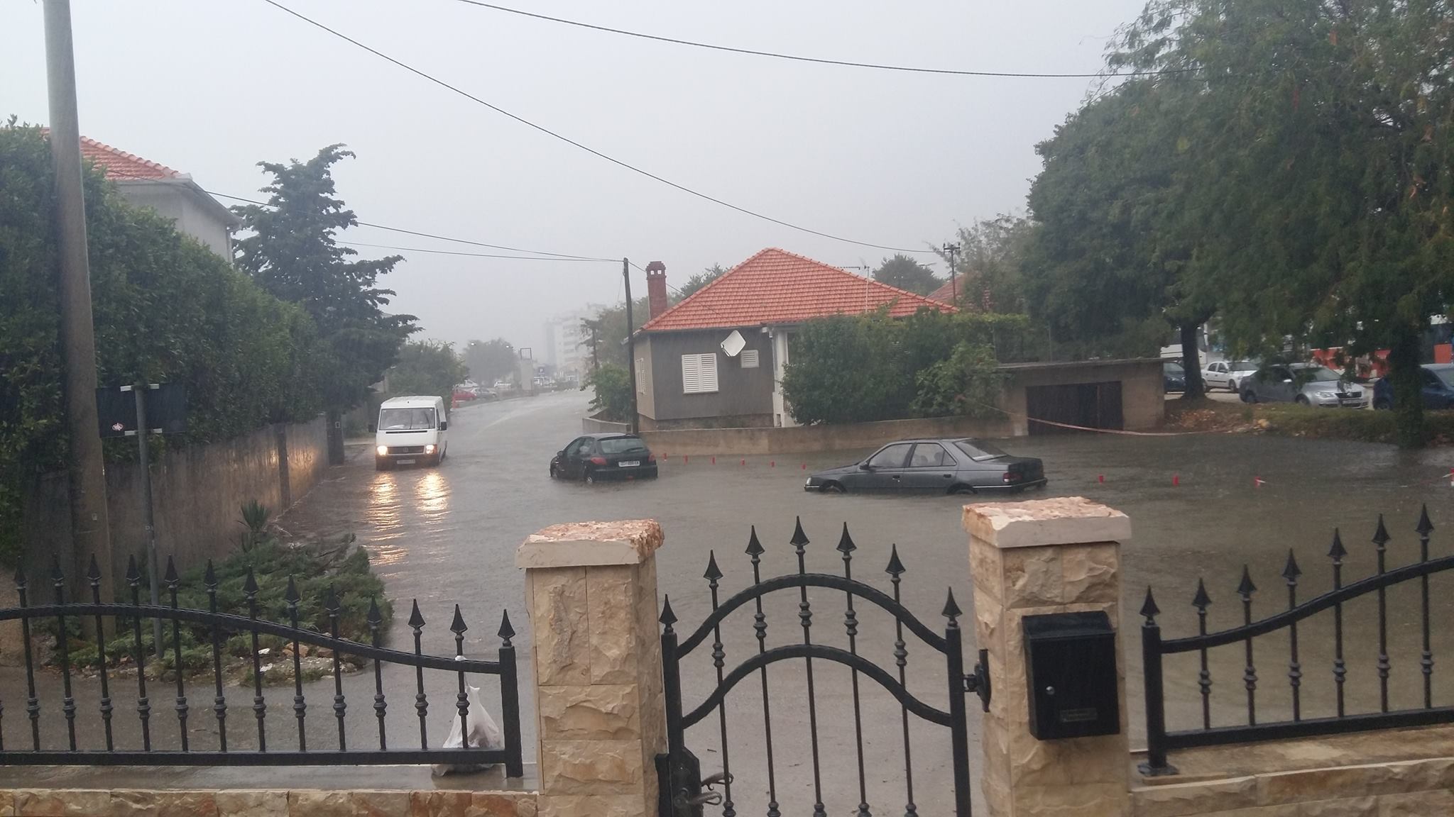 Poplava u Zadru, Gradsko groblje i Kolodvor