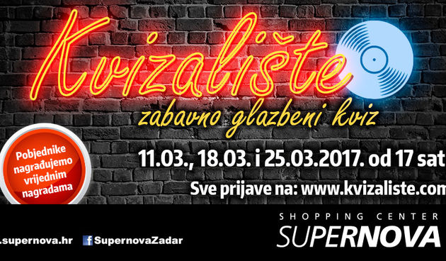 U subotu prvo “Kvizalište” u Supernova centru