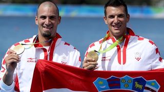 Rio de Janeiro, Brazil – Braća Sinkovic, Martin i Valent, osvajači su olimpijske zlatne medalje u utrci dvojaca na pariće.  Photo: Igor Kralj/PIXSELL