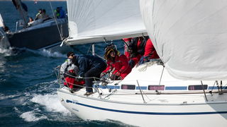 Zadar, 260211.
U Biogradskom akvatoriju se ovoga vikenda odrzava 11. Karnevalska regata. U tri jedrenja natjecati ce se 50-ak brodova.
Na slici: detalj sa subotnjeg jedrenja.
Foto: Vladimir Ivanov / CROPIX Zadar, 260211.
U Biogradskom akvatoriju se ovoga vikenda odrzava 11. Karnevalska regata. U tri jedrenja natjecati ce se 50-ak brodova.
Na slici: detalj sa subotnjeg jedrenja.
Foto: Vladimir Ivanov / CROPIX