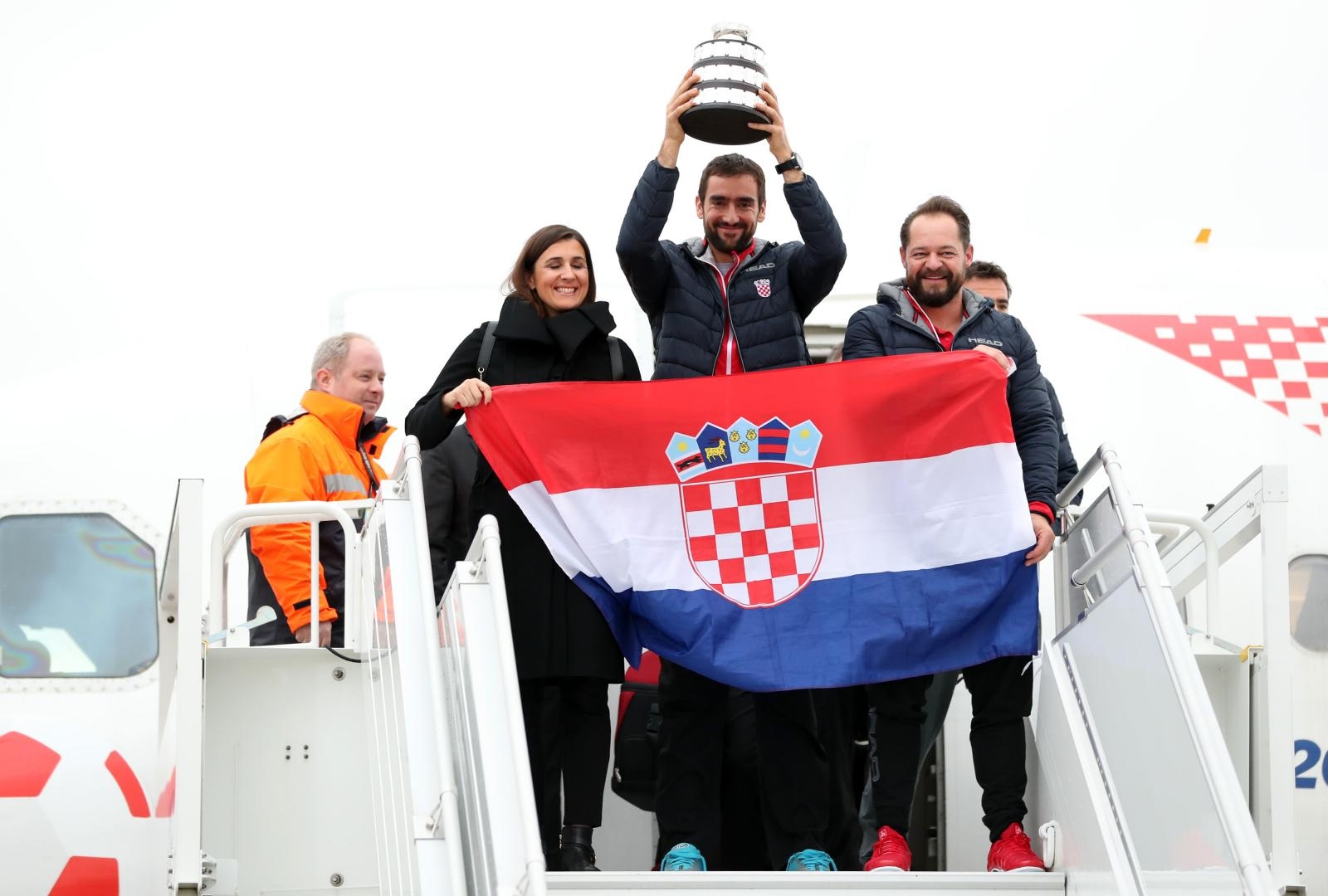 Davis Cup reprezentativci se vratili u Hrvatsku