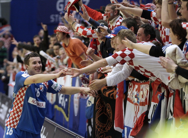 Graz, 210110.
EURO 2010 u rukometu. 
Trece kolo skupine A. Utakmica Hrvatska – Rusija.
Na fotografiji: Manuel Strlek.
Foto: Nenad Dugi / Cropix