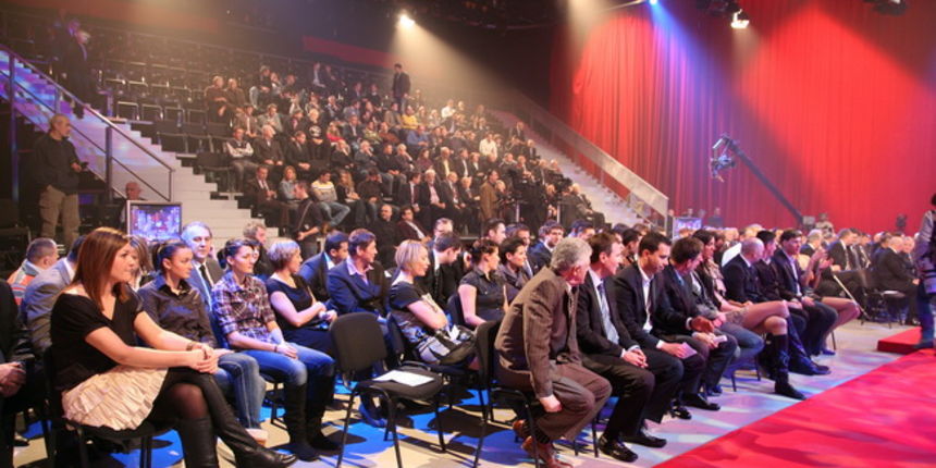 Zagreb, 261210.
HTV, studio Anton Marti, Prisavlje BB.
59. izbor sportasa 2010. godine u organizacij Sportskih novosti.
Na slici publika.
Foto: Biljana Gaurina / CROPIX