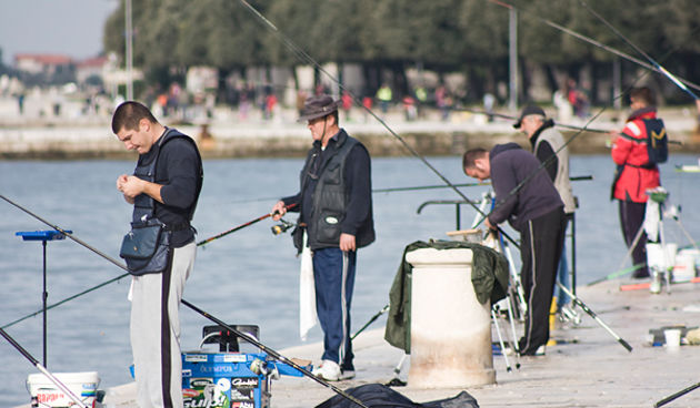 Kup sv. Krševana – Natjecanje u ribolovu s rive (foto:Saša Čuka)