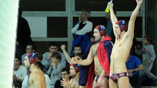 Zadar, 101211
Bazen na Visnjiku.
Utakmica polufinala kupa Hrvatske izmedju VK Primorje i VK Jug.
Na slici: detalj iz igre
Foto: Luka Gerlanc / CROPIX