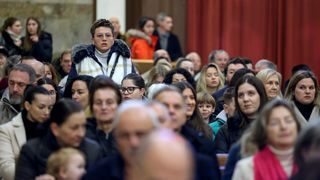 Nadbiskup Milan Zgrablić predvodio je misu na Božić u katedrali svete Stošije