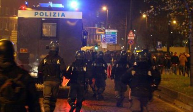 Neredi u Milanu, foto: gazzetta